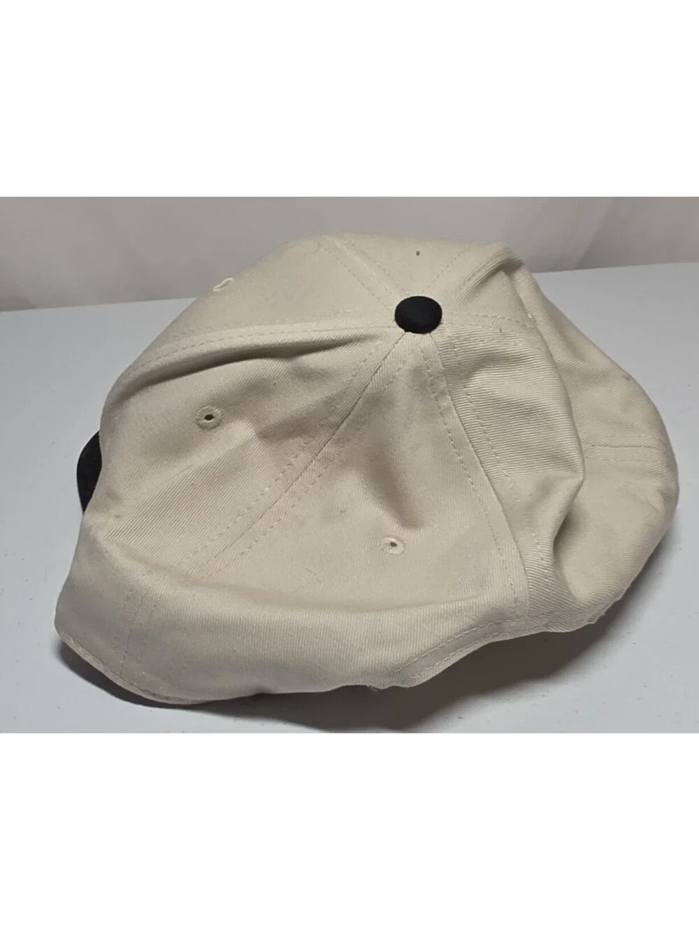 Vans OFF THE WALL Ivory with Black Logo Adjustable Snap Ball Cap